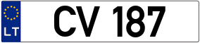 Trailer License Plate